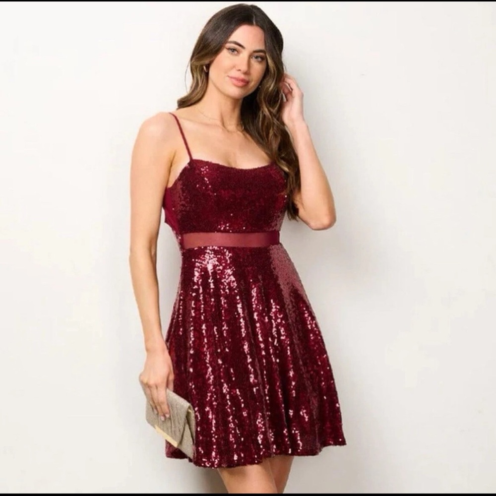 NWT Emerald Sundae Sequin Fit & Flare Sleeveless Cocktail Dress Multiple sizes